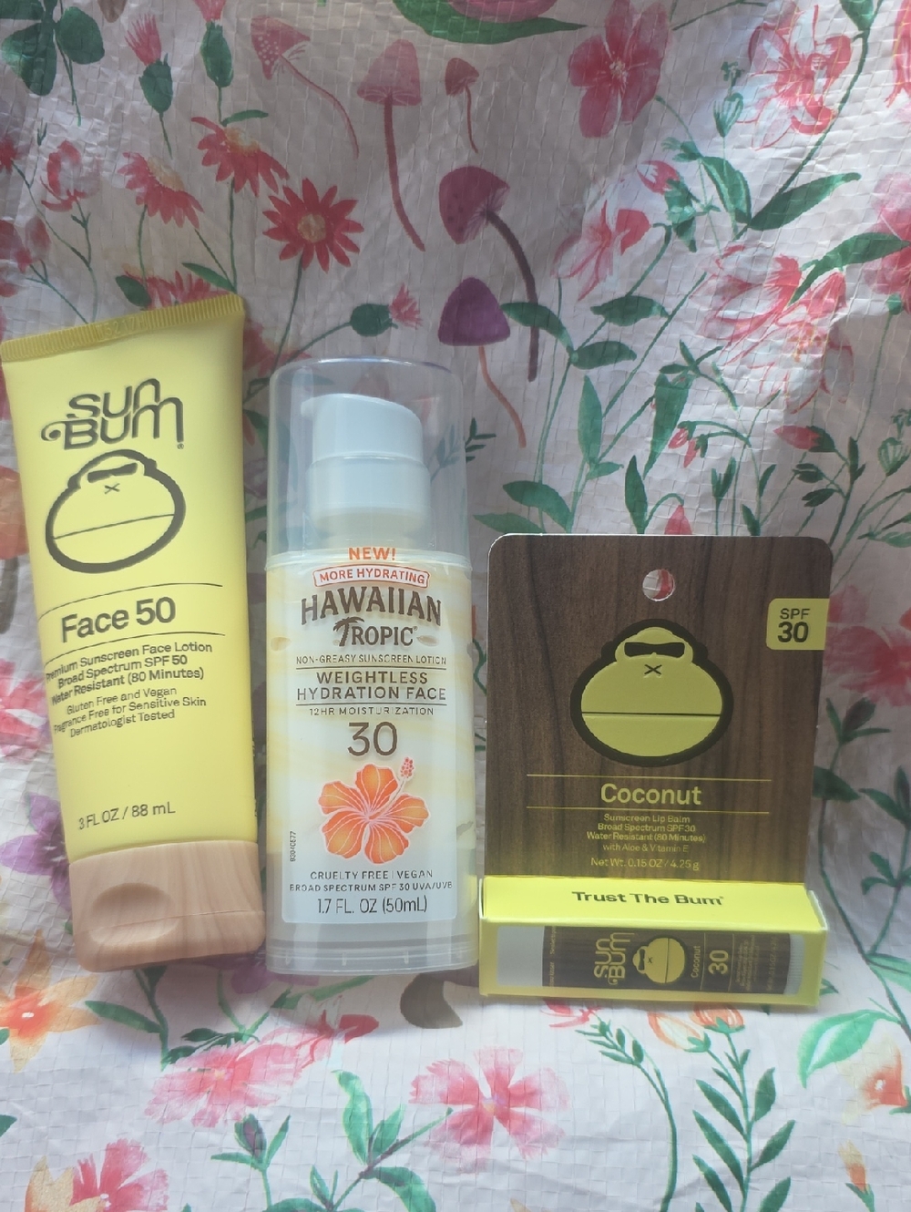 Sun Bum & Hawaiian Tropic SPF 30 Face Sunscreen Trio - BUNDLE
